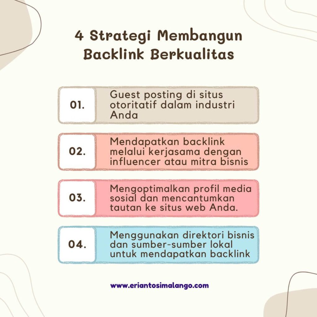 Strategi membangun backlink berkualitas